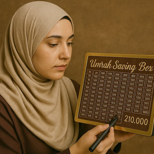 Umrah Saving Box – Saving Box – Box For Umrah Saving | Umrah Saving Box – Best Quality Umrah Saving Box – 210,000 Umrah Saving Box ( Random Design )