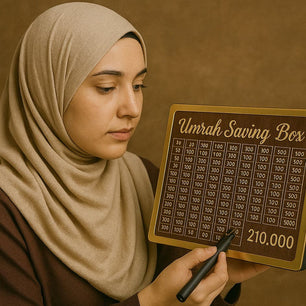 Umrah Saving Box – Saving Box – Box For Umrah Saving | Umrah Saving Box – Best Quality Umrah Saving Box – 210,000 Umrah Saving Box ( Random Design )